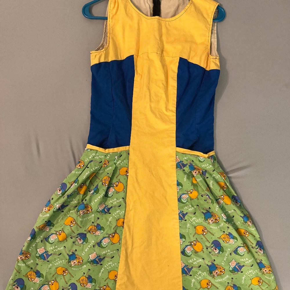 Small-Med Adventure Time Handmade Dress